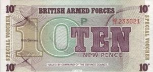Engeland Armed forces 10 Pence 1972 UNC