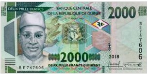 Republiek Du Guinee 2000 Frank 2018 UNC