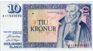 IJsland 10 Kronen 1981