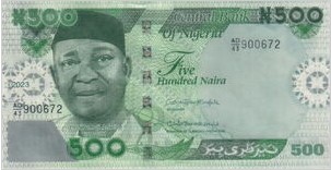 Nigeria 500 Naira 2023 UNC