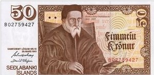 IJsland 50 Kronen 1961 [1981] UNC