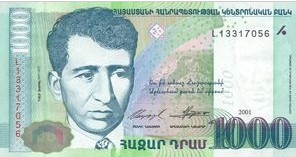 Armenië 1000 Dram 2001 UNC