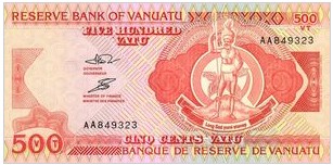 Vanuatu 500 Vatu 1993 UNC