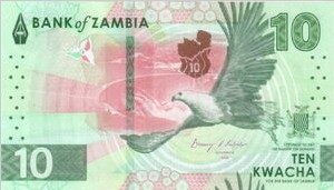 Zambia 10 Kwacha 2024 UNC