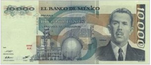 Mexico 10000 Peso’s 1985 UNC