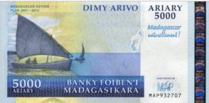 Madagaskar 5000 Ariary 2008 UNC