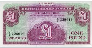 Engeland Armed forces 1 Pound 1962 UNC