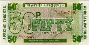 Engeland Armed forces 50 Pence 1972 UNC