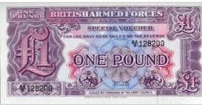 Engeland Armed forces 1 Pound 1948 UNC
