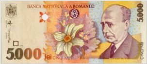 Roemenië 5000 Lei 1998 UNC