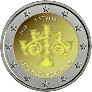 Letland 2 Euro speciaal 2020 UNC