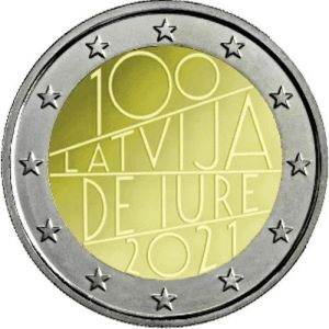 Letland 2 Euro speciaal 2021 UNC