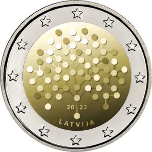 Letland 2 Euro Speciaal 2022 UNC