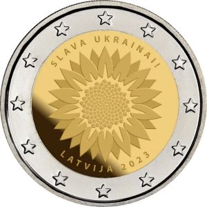 Letland 2 Euro speciaal 2023 UNC