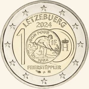 Luxemburg 2 Euro speciaal 2024 UNC