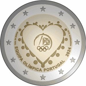 Portugal 2 Euro speciaal 2024 UNC