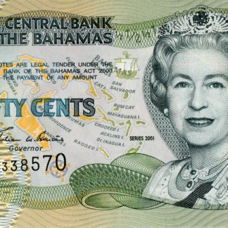 Bahamas 1/2 Dollar 2001 UNC