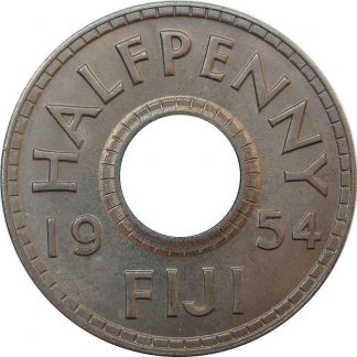 Fiji 1/2 Penny 1954 UNC