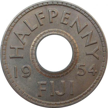 Fiji 1/2 Penny 1954 UNC